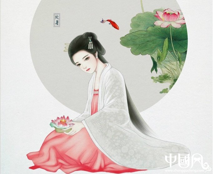 24節(jié)氣古風(fēng)手機壁紙圖片，超美的女子古風(fēng)圖片