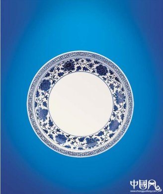 清晨六點(diǎn)古玩青花瓷psd分層素材