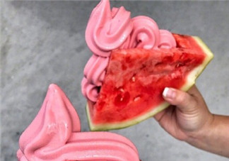 夏季解暑神器 自制西瓜冰淇淋